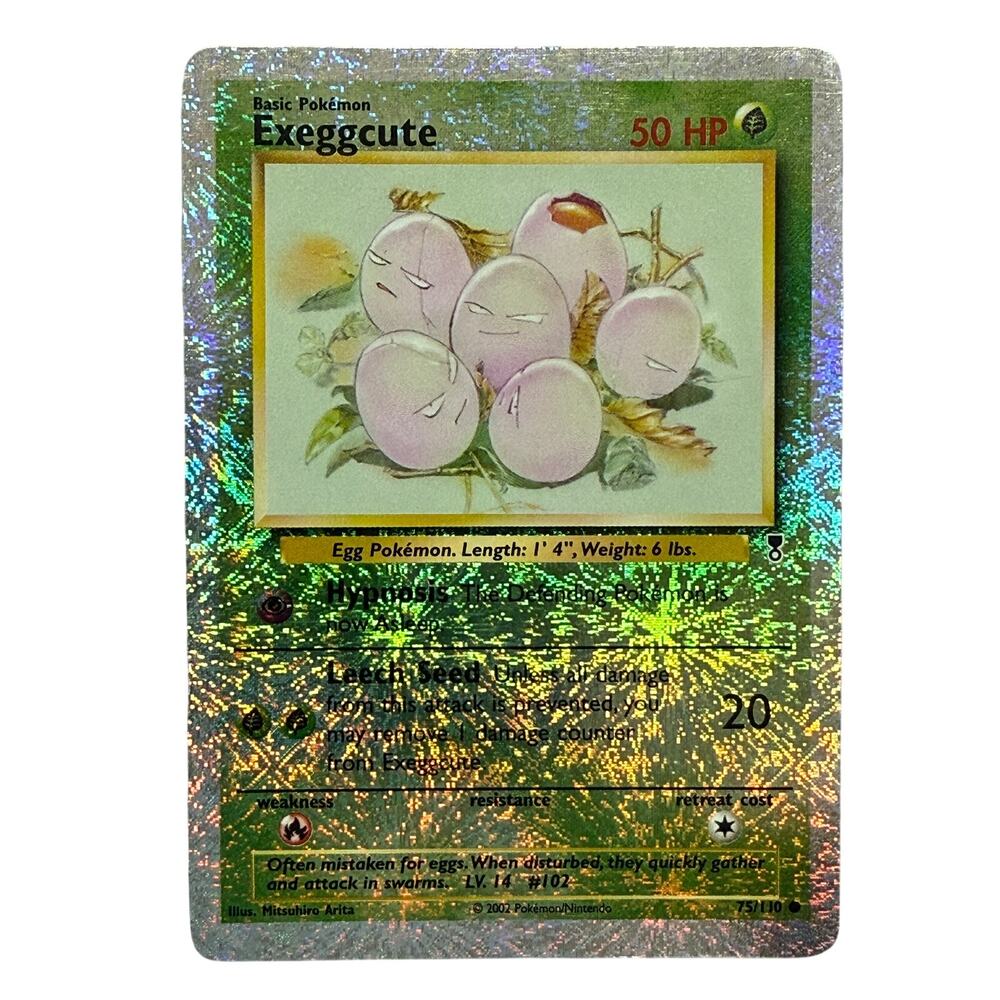 Pokémon TCG Exeggcute 75/110 Legendary Collection 2002 Reverse Holo Foil Card NM